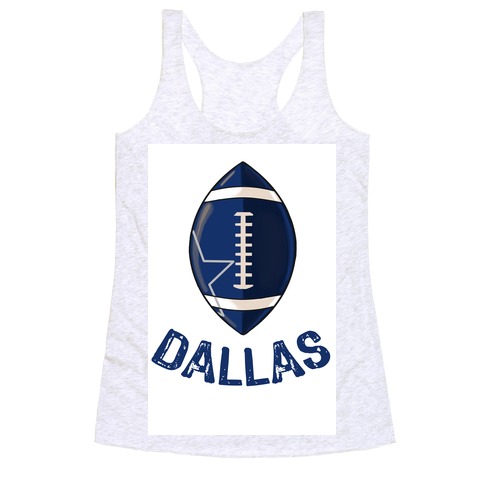 Womans Racerback Football Tank Top Dallas Cowboys Tank Top 