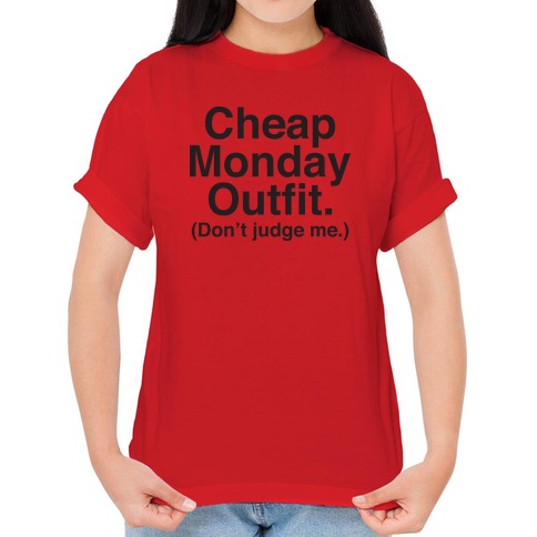 bundel bellen Lezen Cheap Monday Outfit (Don't Judge Me) T-Shirts | LookHUMAN