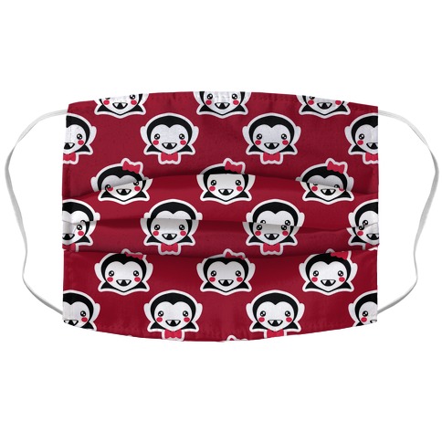 Lil Vamps Pattern Accordion Face Mask