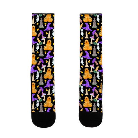 Halloween Peens Pattern Sock