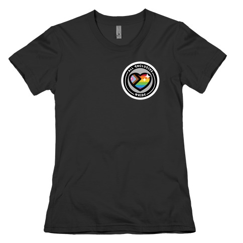 All Inclusive Pride Patch Womens T-Shirt