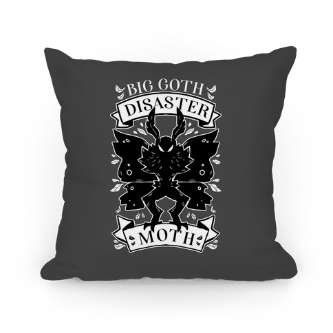 Big Goth Disaster Moth Pillow