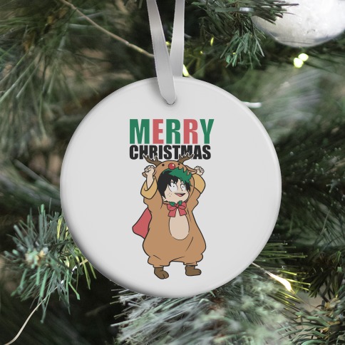 Deku Reindeer Christmas Parody Ornament