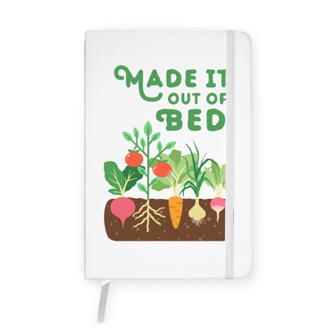 Made It Out Of Bed (vegetables) Notebook