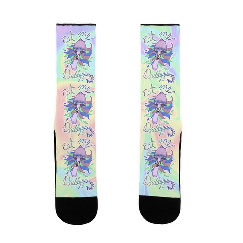 Eat Me Daddy Psychedelic Shroom Sock