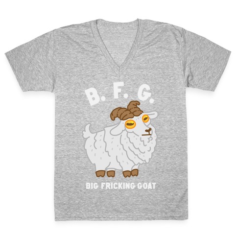 B.F.G. (Big Fricking Goat) V-Neck Tee Shirt