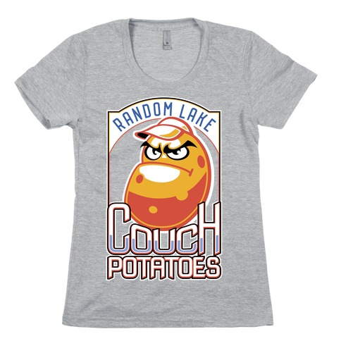 Couch Potatoes Fake Sports Team Womens T-Shirt