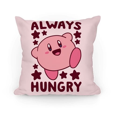 Always Hungry - Kirby Pillows | LookHUMAN