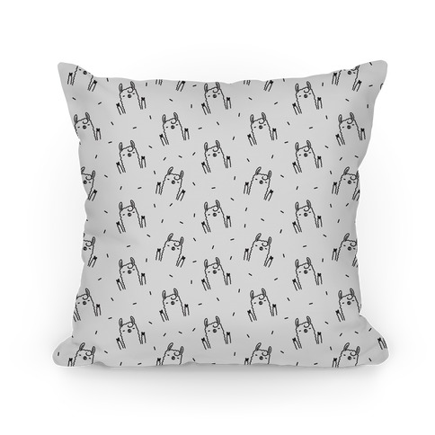 Sassy Llama Pattern Pillow