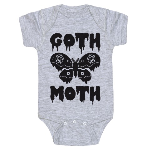 Goth Moth Baby One-Piece