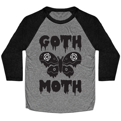 Goth Moth Baseball Tee