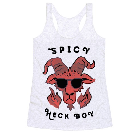 Spicy Heck Boy (With Cool Shades) Racerback Tank Top