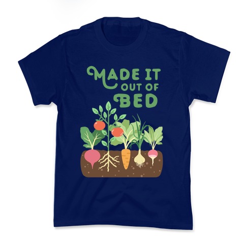 Made It Out Of Bed (vegetables) Kids T-Shirt