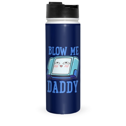 Blow Me Daddy Game Cartridge Parody Travel Mug