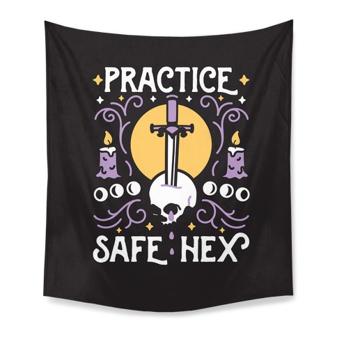 Practice Safe Hex Tapestry