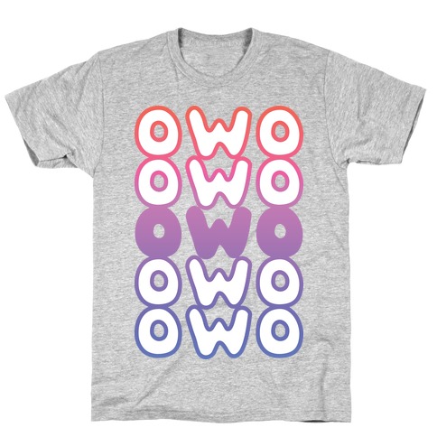 OWO Anime Emoticon Face T-Shirt