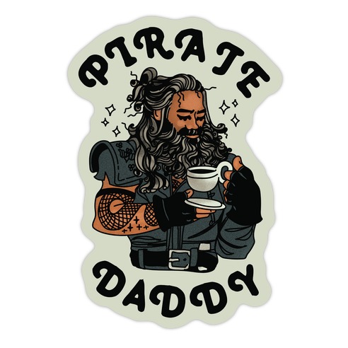 Pirate Daddy Die Cut Sticker