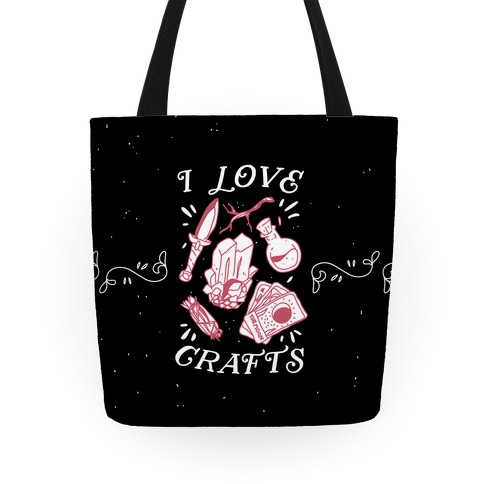 I Love (Witch) Crafts Tote