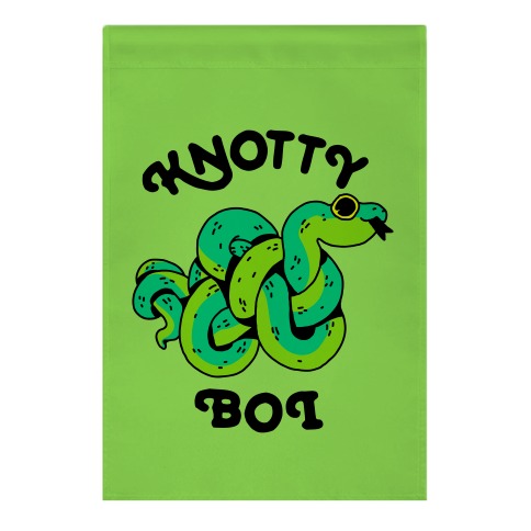 Knotty Boi Snake Garden Flag