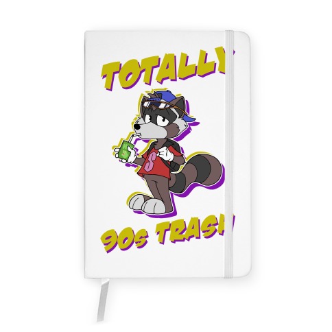 Totally 90's Trash Raccoon Notebook