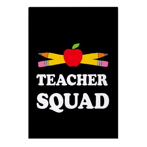 Teacher Squad Garden Flag