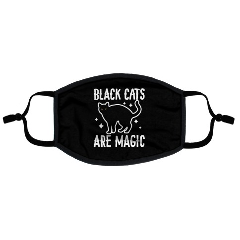 Black Cats Are Magic Flat Face Mask
