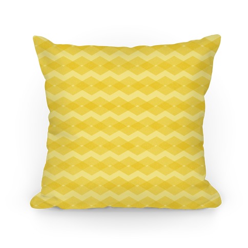 Yellow Zig Zag Pattern Pillow