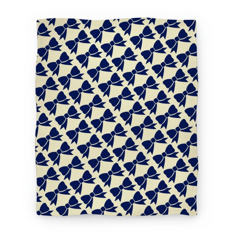 Blue Bow Pattern Blanket