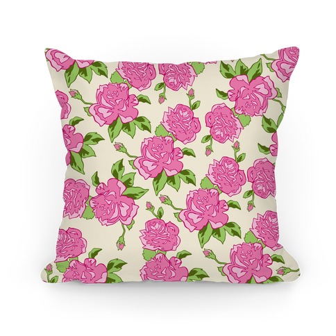 Floral Hipster Pattern Pillow
