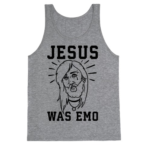 Jesus Was Emo Tank Top