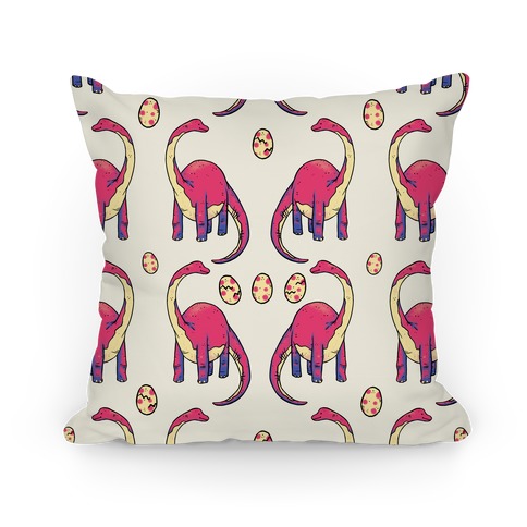 pink dinosaur pillow