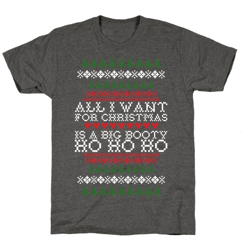 Big Booty Christmas T-Shirts | LookHUMAN