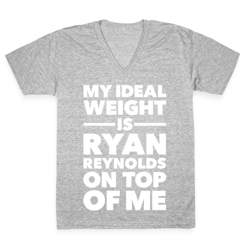 Ideal Weight (Ryan Reynolds) V-Neck Tee Shirt
