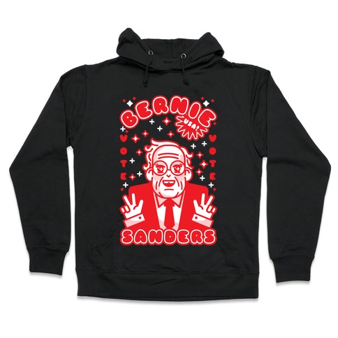 Anime Bernie Sanders Hooded Sweatshirt