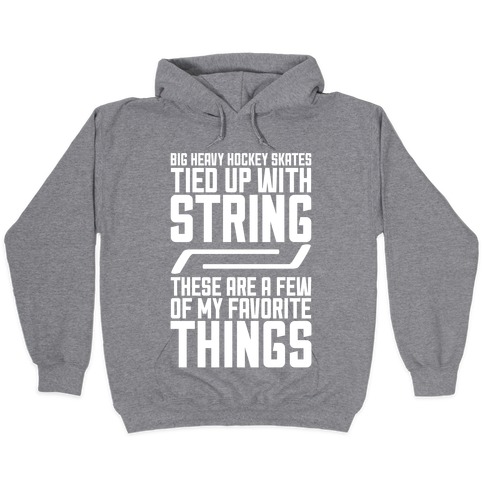 hockey string hoodie