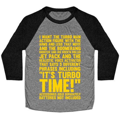 Turbo Time Baseball Tee