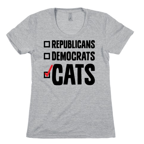 Republicans Democrats Cats Womens T-Shirt