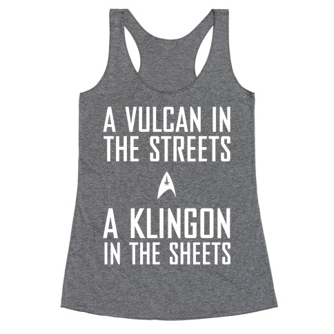 A Vulcan In the Streets Racerback Tank Top