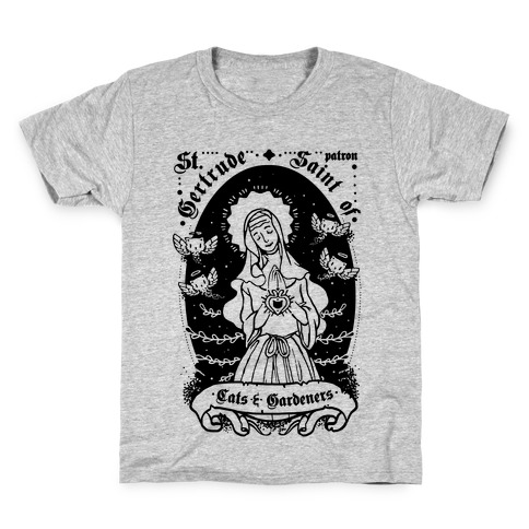 Saint Gertrude of Cats Kids T-Shirt