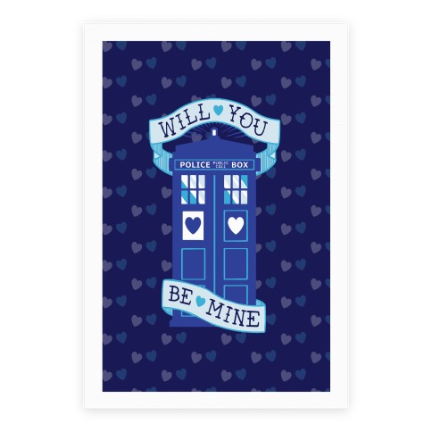 Will You Be Mine (Tardis) Poster Poster