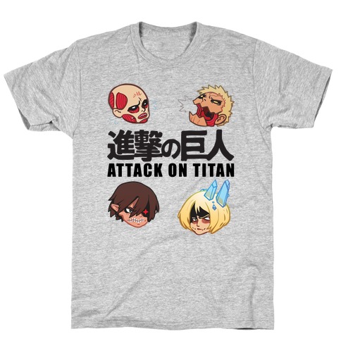 Attack On Titan Eren & Armor White T-Shirt