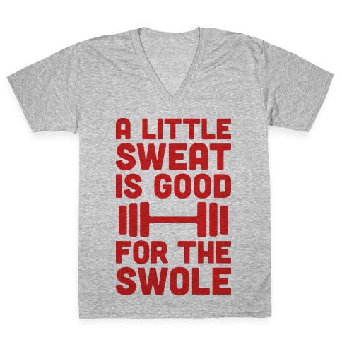 A Little Sweat Is Good For The Swole V-Neck Tee Shirt
