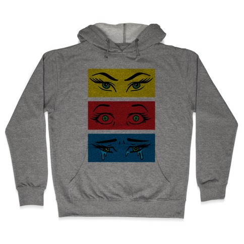 Pop Art Eyes Hooded Sweatshirt