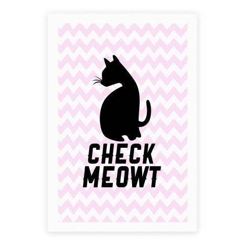 Check Meowt Poster
