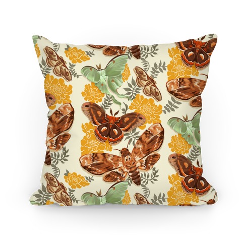 Moths & Marigolds Pillow