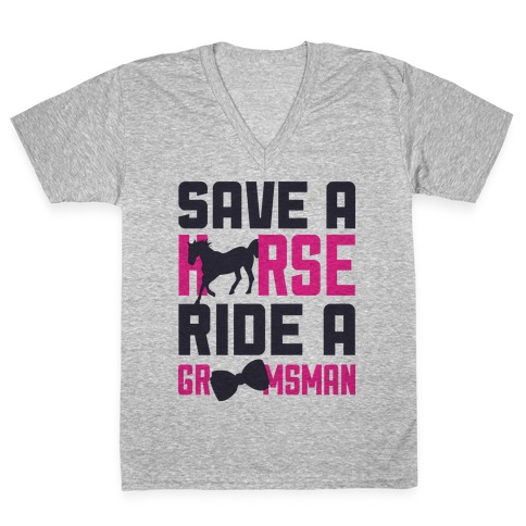 Ride a Groomsman V-Neck Tee Shirt