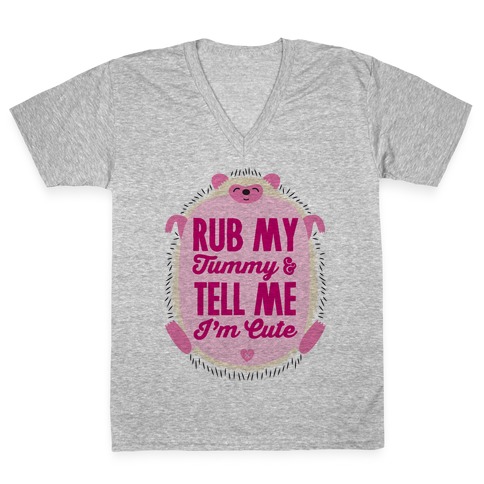Rub My Tummy V-Neck Tee Shirt