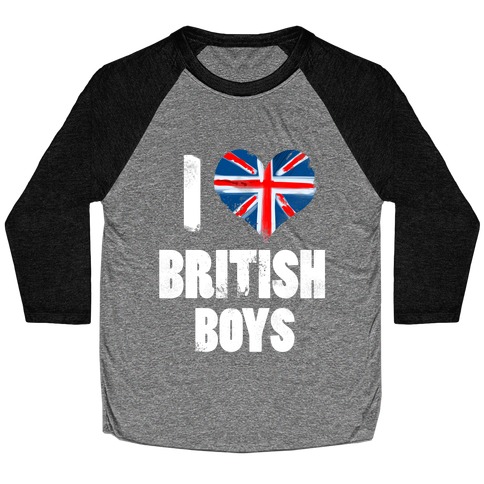 I (Heart) British Boys Baseball Tee