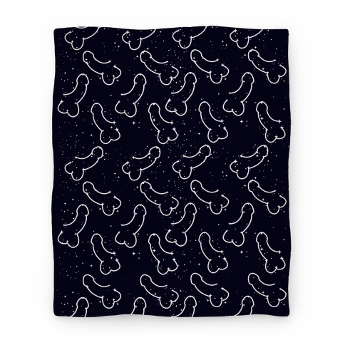 Penis Constellation Pattern Blanket
