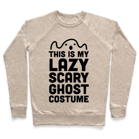 Lazy Scary Ghost Costume Pullover